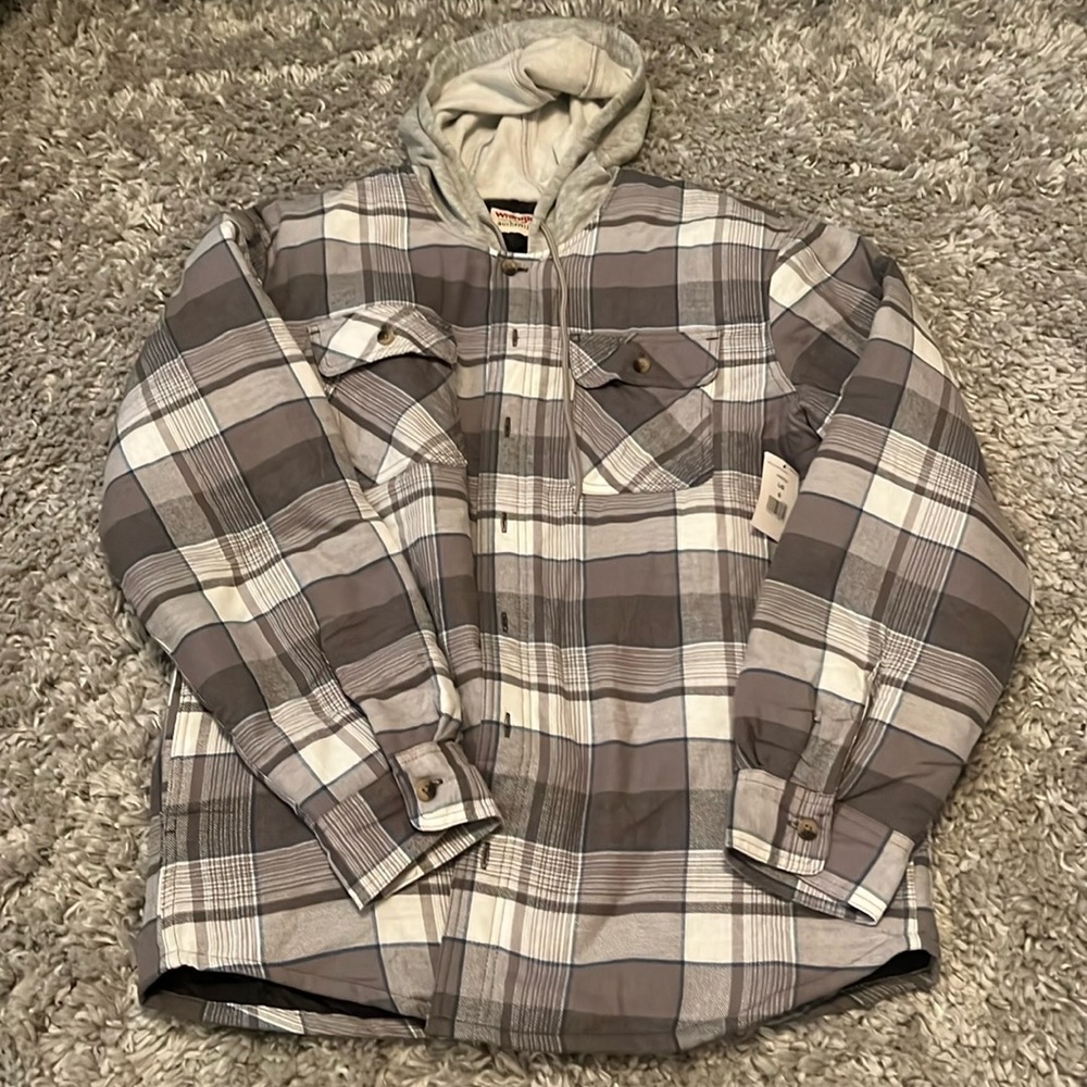 Thick wrangler flannel coat